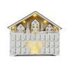 PANGBOER Wood LED Lighted Advents Calendar Christmas Advents Calendar with LED Lights and 24 Drawers Wood Decoration view 1