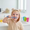 PLIC Children's Toothbrush 3-5 Years with 2 Minutes Hourglass Learning Oral Hygiene Soft Bristles Ergonomic Handle Suitable for Children (Blue) view 3