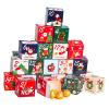 Christmas Festival Countdown Calendar 24 Days Candy Box Easy Assembly Home Party Decoration Gift Wrapping Paper Craft Festival Coated Paper Craft Box view 4