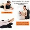 Couples Memory Foam Wedge Pillow, 27 Degree Intimacy Cushion for Comfort in Any Posture, Support for Sitting & Lying view 4