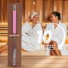 15 Minute Sauna Sand Timer, Rotating Wall Mounted Cedar Wood Hourglass with Clear Time Marking, for Steam Room Bathroom Yoga Classroom (Brown) view 4