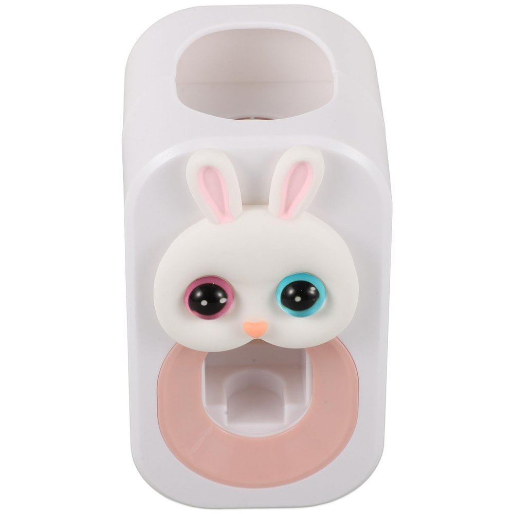 Cartoon Bunny Wall Mounted Toothpaste Dispenser for Boys and Girls Bathroom