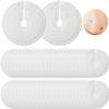 56 Pieces G Probe Button Covers, 3 x 3 Inch Large Nutrition Probe Pads, White G Probe Pad Holder, Soft, Absorbent Cotton, Peritoneal Dialysis and Care Accessories view 1