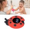 Cryfokt Baby Bath LED Display Thermometer Ladybird Shaped IP67 Water Resistant Toy for Newborns and Babies Plastics 3.1 X 3.7in view 2