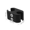 IWOWHERO Wheelchair Cane Holder Aluminum Alloy Tube Clamp 22mm Pipe Diameter Mobility Aid Walking Stick Bracket Accessory for Drive Wheelchair Parts view 2