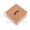 Veemoon Wooden Shoe Horn Base Stand for Entryway, Shoe Horn Storage Holder Organizer, 3.54x3.54x1.38in Solid Wood Dressing Aid for Home Use view 2