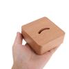 Veemoon Wooden Shoe Horn Base Stand for Entryway, Shoe Horn Storage Holder Organizer, 3.54x3.54x1.38in Solid Wood Dressing Aid for Home Use view 3