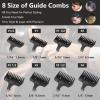 8-Piece Replacement Comb Set, Compatible with Specified Wahl 40mm Detachable T-Blade Trimmer Models. view 2