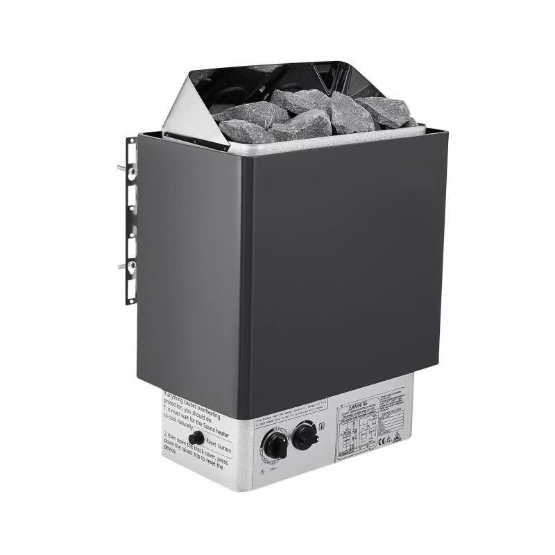 CSDASW Electric Sauna Heater Stove 3KW Internal Controller Overheating Protection Stainless Steel Spa Sauna Room Steam Generator