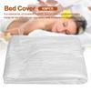 100pcs Disposable Massage Bed Cover,Salon Waxing Beds Film Covers,Spa Beds Sheet Drop Cloth Plastic Sheeting,Massage Bed Cover for Body Care,Spa,Tattoo,Facial,Esthetician(90x180cm) view 3
