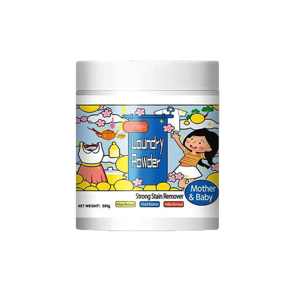 Oxygen Laundry Powder, Highly Concentrated Strong Stain Removal Powder, Removes Stubborn Stains, Colour-Safe for Everyday Fabrics, Gentle Chlorine-Free Formula, 500 g (1)