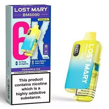Lost Mary 6000 Refillable Kit, Reusable 6k (Pineapple ice)