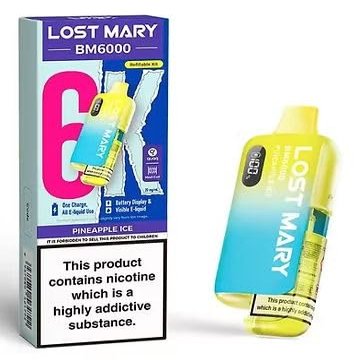 Lost Mary 6000 Refillable Kit, Reusable 6k (Pineapple ice)