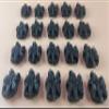 20 x Edible 3D 20mm flower flowers icing toppers, cake cupcakes decorations T022 (Black) view 1