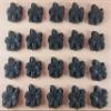 20 x Edible 3D 20mm flower flowers icing toppers, cake cupcakes decorations T022 (Black) view 2