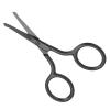 Hamwesh Nose Hair Scissors, Rounded Tip, Trimmer for Facial Hair, Eyebrows, Beard Care, Black Stainless Steel view 3