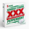 4 x 5 Pack XXX Seriously Extra Strong Peppermints, Each Roll 40.5 g (Total 810g - 20 Rolls), Long-Lasting Fresh Breath view 3