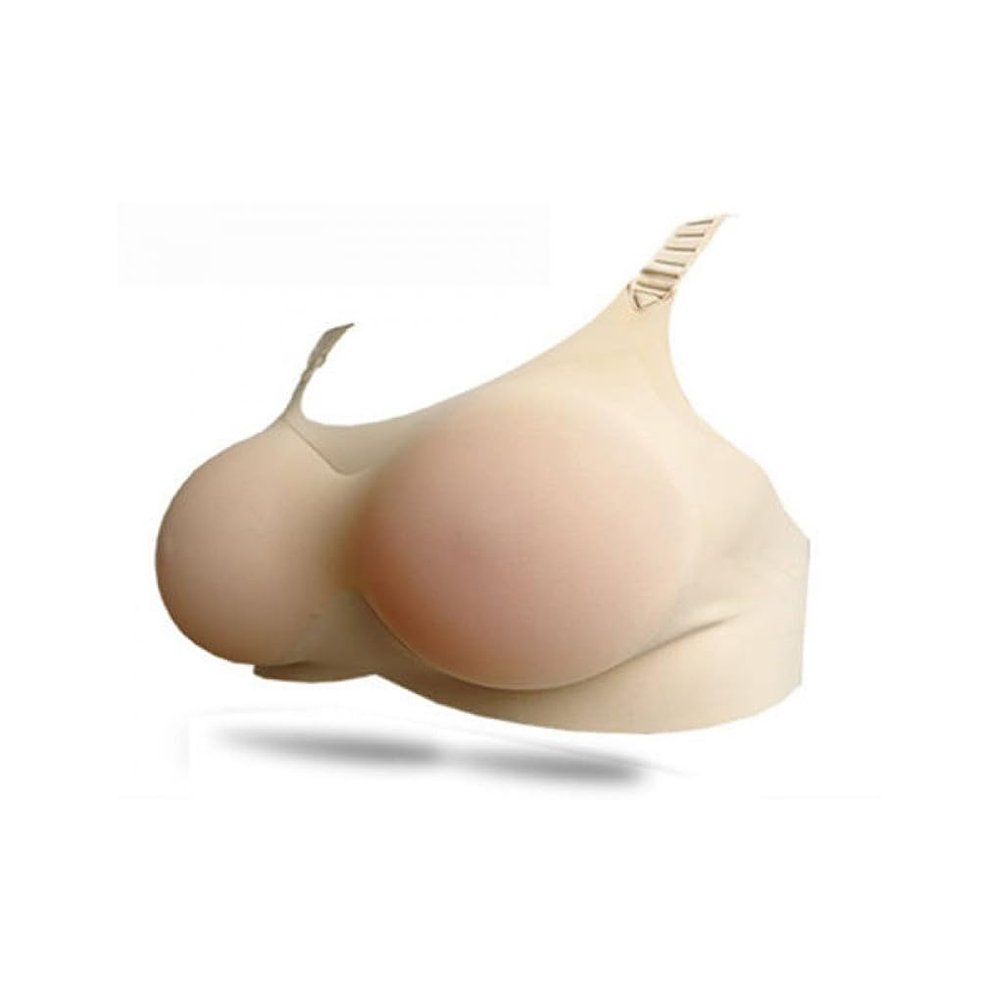 mophrati 2 in 1 Silicone Adjustable Breast Forms Fake Boobs Washable Prosthesis Bra Push-up Exquisite A-D Cup Bra Mastectomy, Skin Color, Women/D Cup