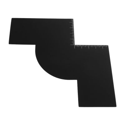 iplusmile Hairline Enhancing Card and Beard Outline Stencil with Measurement Scale, W-shape Hairline Shaping Tool for Barbers and Hair Stylists, Beard Styling Guide for Precise Grooming