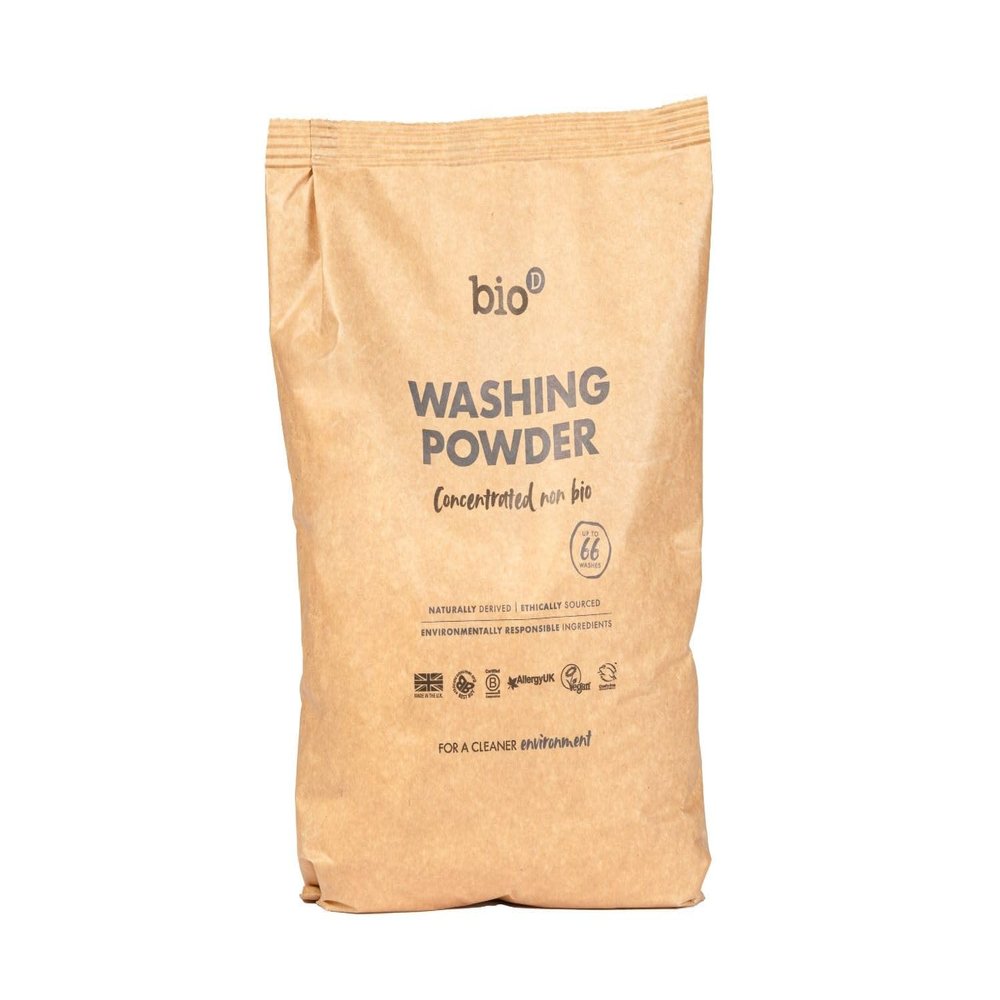 bioD Concentrated Non Bio Washing Powder 2kg -up to 66 Washes