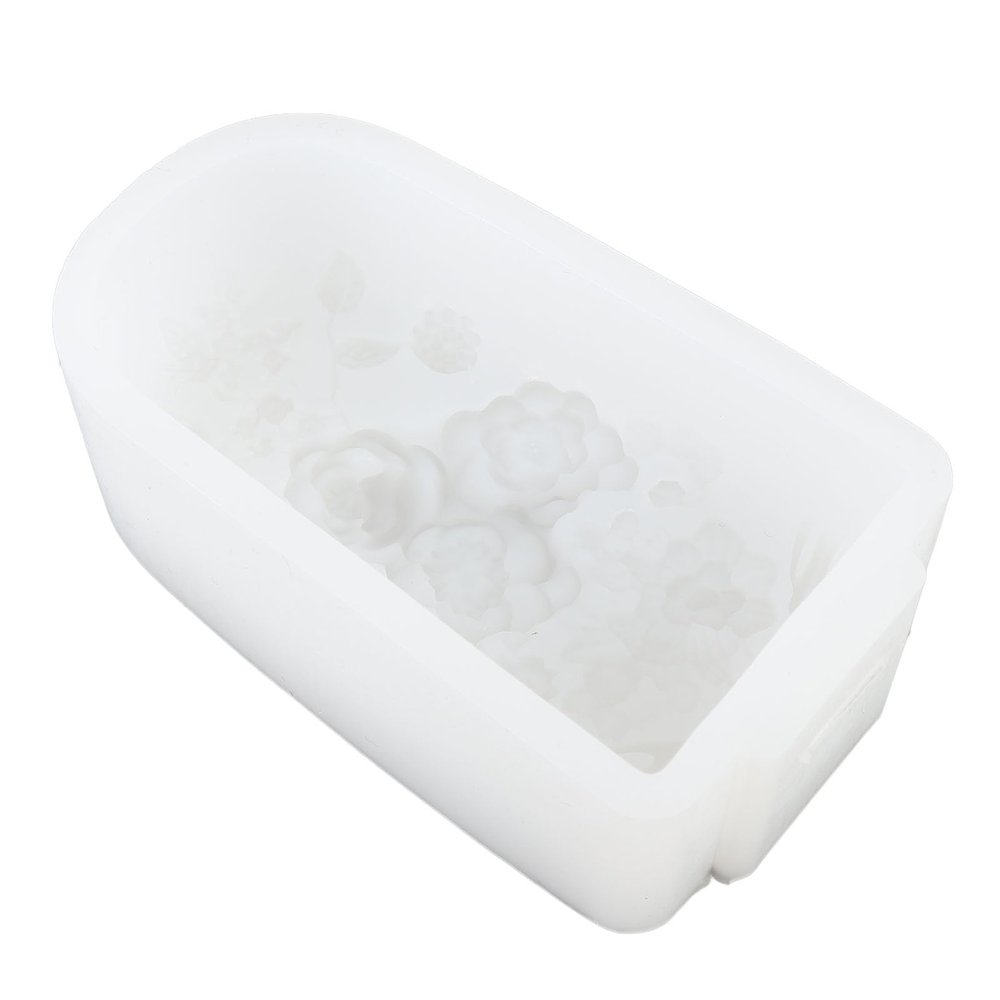 EMUKOEP Silicone Ice Pop Model, Reusable Ice Lolly Maker with Floral Pattern for Travel, Party