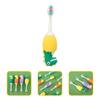 POPETPOP s Soft Bristle Toothbrush with Small Head, Cartoon Dinosaur Design, Silicone Bristles, Individually Packaged for Boys, Suitable for Oral Care and Tongue Cleaning Random Color view 3