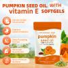 Pumpkin Seed Oil Capsules - 300 Softgels | 3000mg Per Serving, Cold Pressed Virgin Pumpkin Oil, Rich in Omega 6, Omega 9, Supports Hair Growth, Skin Health, Prostate & Bladder Function | Vegan,Non-GMO view 2