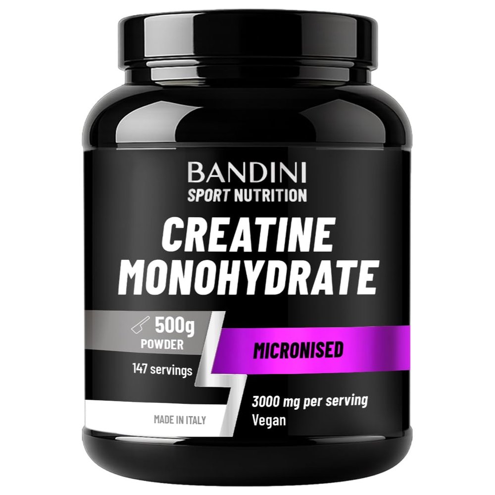 Bandini Creatine Monohydrate Powder 500g - 100% Micronized Pure Creatine -