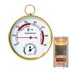 2-in-1 Steam S-auna Thermometer and Hygrometer, Stainless Steel Thermo-Hygrometer High Accuracy Sauna Accessories, Digital Thermo-Humidity Meter for Steam/Sauna Room/Home Office