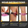 Pnrskter Silicone Patella Tendon Knee Strap, Adjustable Non-Slip Knee Strap for Men & Women, Patella Knee Support for Running, Basketball & Jumpers Knee, Purple Single Pack view 4
