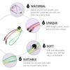 Abaodam 3pcs Adjustable Lgbt Rainbow Glasses Strap Anti-lost Cord with Buckle, Windproof Hat Lanyard and Mask Hanging Rope for Women and Men view 4