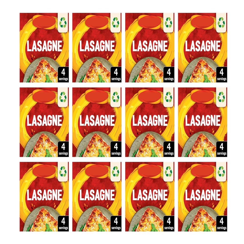 Lasagne Recipe Mix, 36g, Free from Artificial Colours and Flavours, Vegan, Pack of 12