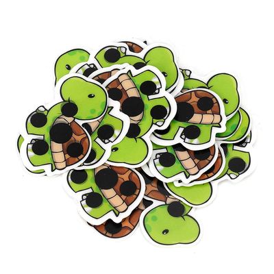 FreshCart Basics Cartoon Tortoise Flexible Body Fever Thermometer Sticker, 20pcs for Kids and Babies, Hydrargyrum Free, 15-Second Measurement for Forehead, Chest or Armpit