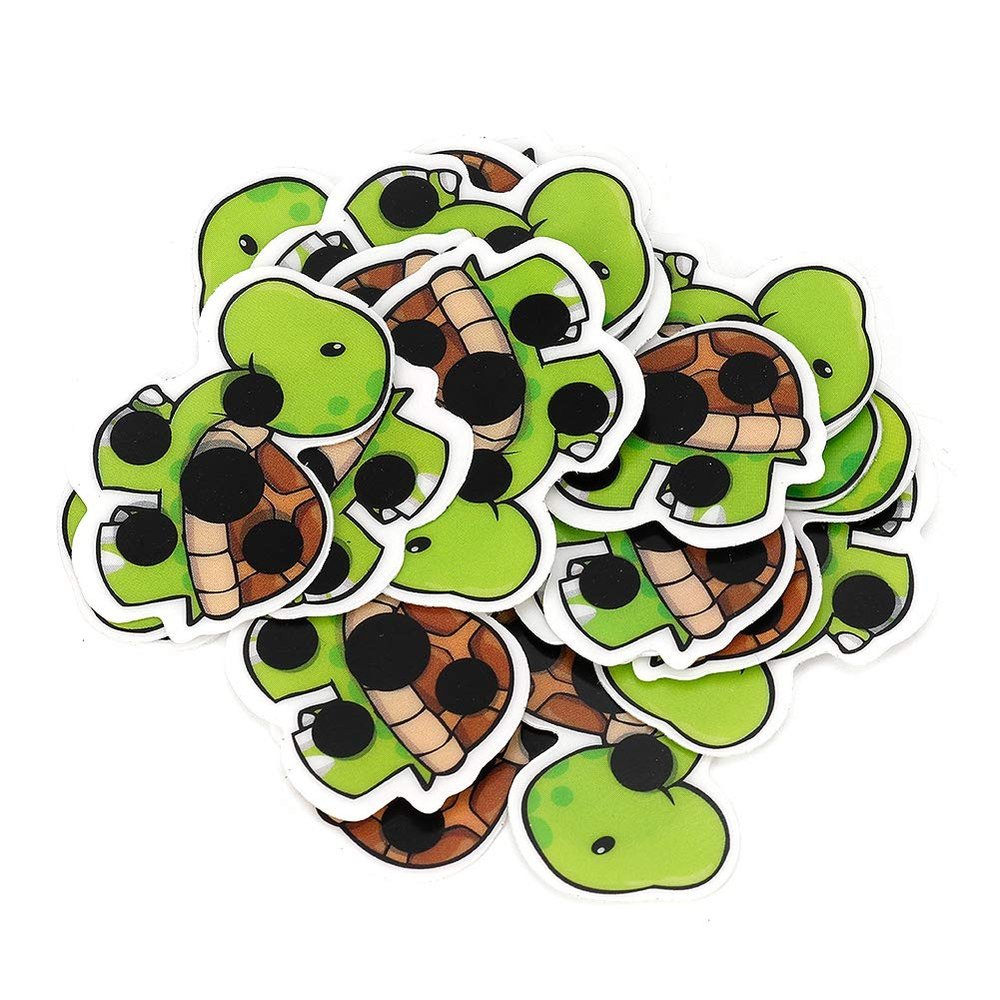 FreshCart Basics Cartoon Tortoise Flexible Body Fever Thermometer Sticker, 20pcs for Kids and Babies, Hydrargyrum Free, 15-Second Measurement for Forehead, Chest or Armpit