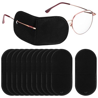 MAGICLULU Reusable Glasses Eye Patches 12pcs Made of Comfortable Non-Woven Fabric Lightweight and Breathable Eye Covers for Lazy Training and Vision Therapy
