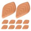 BESPORTBLE 10pcs Brown Sugar Softener Plates Leaf Shape Reusable Terracotta Sugar Keeper Moisture Absorber for Kitchen Storage Containers Baking and Marshmallows Freshness Maintenance