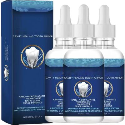 Advanced Enamel Repair Liquid,Cavity Healing Tooth Armor Liquid Repair Kit, Dental Cavity Healing Tooth Armor Liquid,Daily Dental Care Solution. (3pcs)