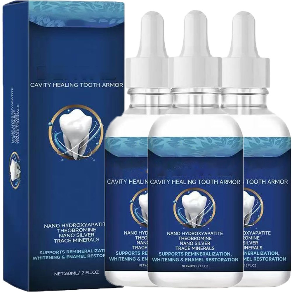 Advanced Enamel Repair Liquid,Cavity Healing Tooth Armor Liquid Repair Kit, Dental Cavity Healing Tooth Armor Liquid,Daily Dental Care Solution. (3pcs)