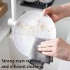 6 PCS Cleaning Cloth, 20x20 cmDouble Layer Wire Dishcloths, Reusable Non Scratch Scourers Dishwashing Cleaning Cloths for Cookware Sinks Dishes and Stove Tops view 3