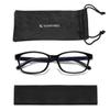 Suertree Short-sighted Eyeglasses Nearsighted Glasses Classic Distance Glasses for Women Men Black -2.0x view 4