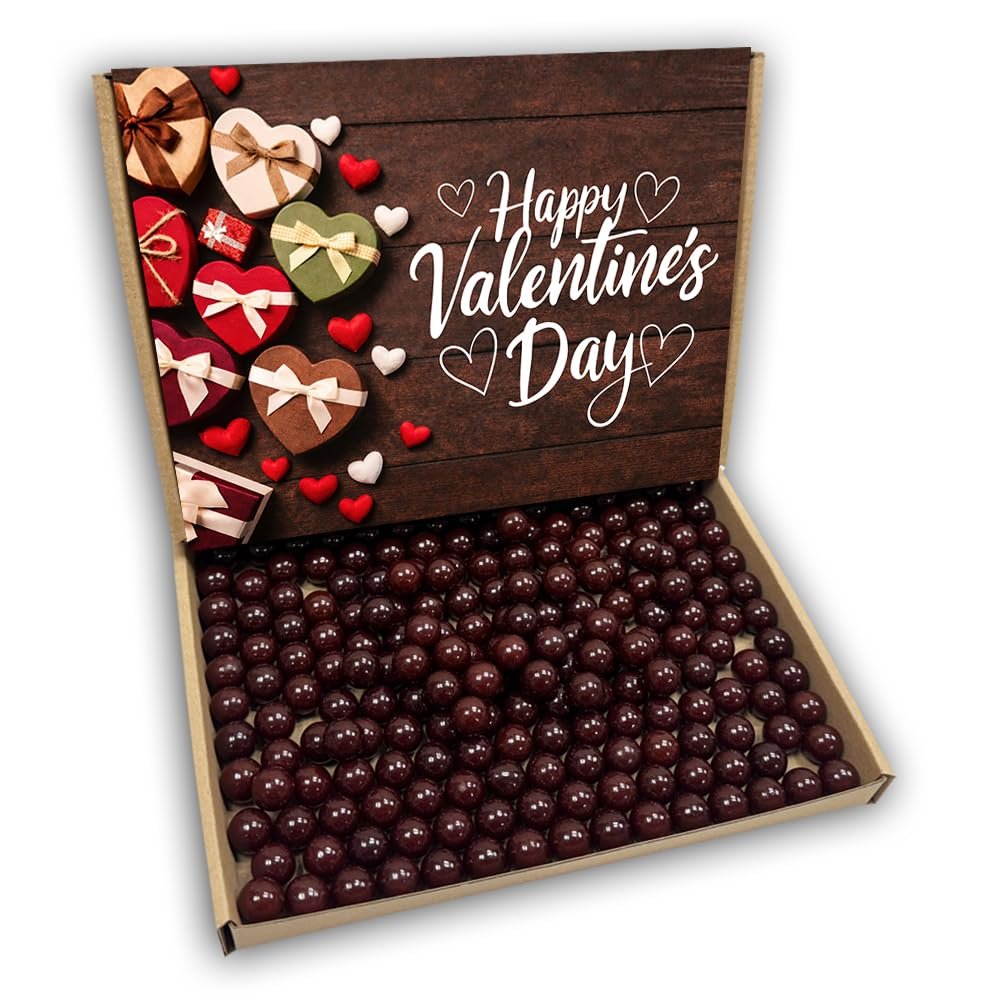 Aniseed Balls Happy Valentines Day Sweets Gift Box Hamper (KRAFT VALENTINES FRONT)