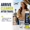 Uppy! Jet Lag Relief Tablets Electrolyte Hydration Tablets for Travel, Lemon Lime (60 Tablets) Helps Reduce Travel Fatigue & Dehydration, Travel Essential view 4