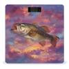 Bass Fish Sunset Bathroom Scales for Body Weight Led Display Step-On Digital Weighing Scales for People view 1