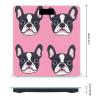 Cute French Bulldog Pattern Bathroom Scales for Body Weight Led Display Step-On Digital Weighing Scales for People view 2
