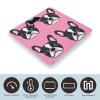 Cute French Bulldog Pattern Bathroom Scales for Body Weight Led Display Step-On Digital Weighing Scales for People view 3
