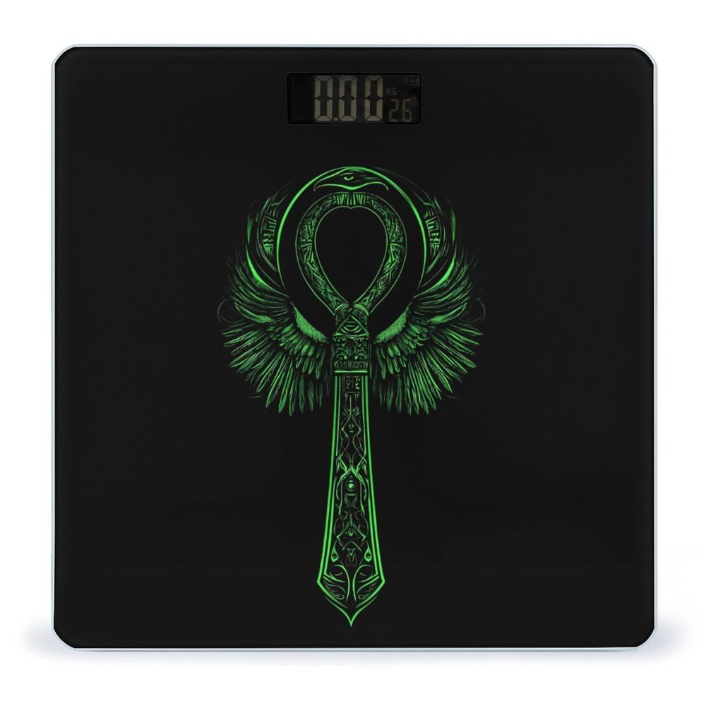 Ankh Green Bathroom Scales for Body Weight Led Display Step-On Digital Weighing Scales for People