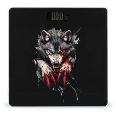 Angry Werewolf Bathroom Scales for Body Weight Led Display Step-On Digital Weighing Scales for People