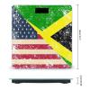 U.S.A And Jamaican Vintage Flag Bathroom Scales for Body Weight Led Display Step-On Digital Weighing Scales for People view 2