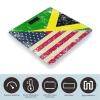 U.S.A And Jamaican Vintage Flag Bathroom Scales for Body Weight Led Display Step-On Digital Weighing Scales for People view 3