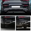 HENYGEN 1 Pair Car Exterior Exhaust Pipe Mufflers Cover for W176 W205 W213 X253 Rear Cylinder Exhaust Pipe Cover Trim view 2